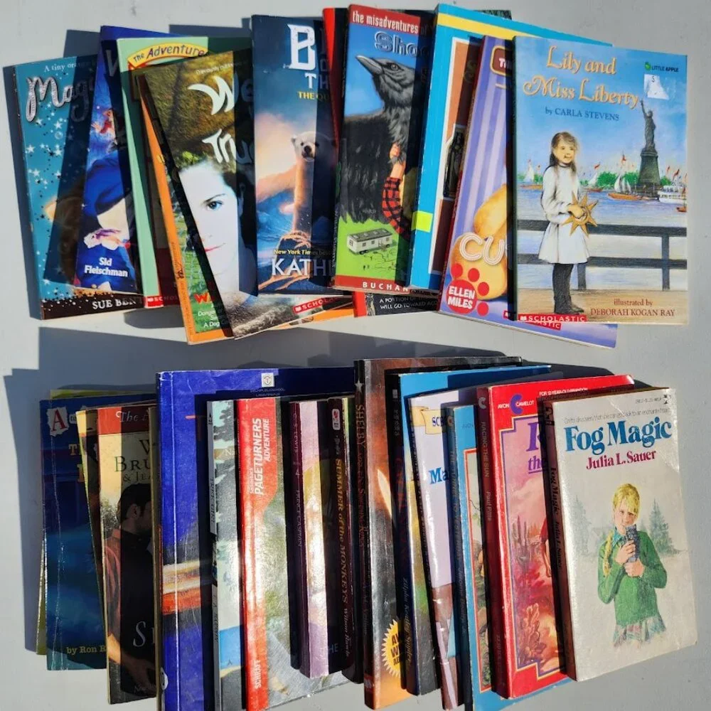 4 Book Bundle Lot Set Chapter Books Young Adult Literature Novels Mystery Books